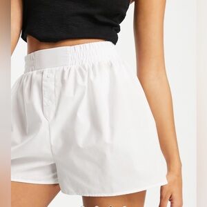 ASOS DESIGN cotton boxer short White new without tags